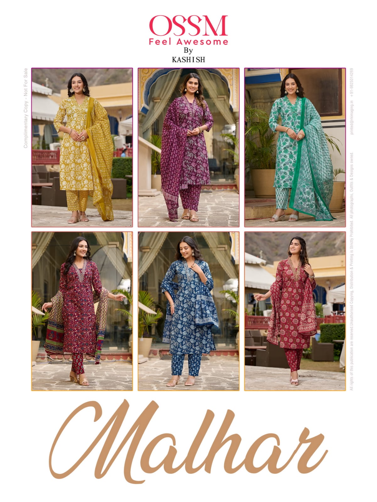 Malhar By Ossm Printed Cotton Designer Kurti With Bottom Dupatta Wholesale  Shop In Surat